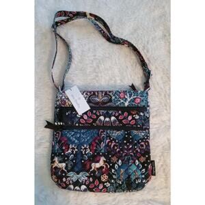Vera Bradley Enchantment Paisley Triple Zip Hipster Crossbody Bag Valentines Day